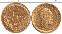 Продать Монеты Норвегия 5 крон 1881 Золото