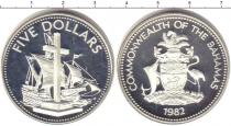 Продать Монеты Багамские острова 5 долларов 1982 Серебро