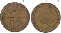 Продать Монеты Экваториальные Африканские территории 1 франк 1942 Медь