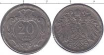 Продать Монеты Австрия 20 крейцеров 1894 Медно-никель