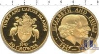 Продать Монеты Теркc и Кайкос 20 крон 1997 Серебро