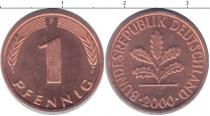 Продать Монеты Германия 1 пфенниг 2000 Бронза
