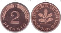 Продать Монеты Германия 2 пфеннига 2001 Бронза