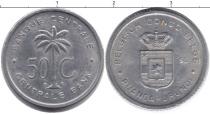 Продать Монеты Бельгийское Конго 50 сентим 1955 Алюминий