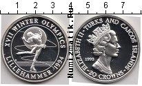 Продать Монеты Теркc и Кайкос 20 крон 1994 Серебро