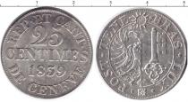 Продать Монеты Женева 25 сентим 1839 Серебро