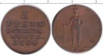 Продать Монеты Ганновер 1 пфенниг 1804 Медь