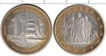 Продать Монеты Мальта 1 евро 2004 Биметалл