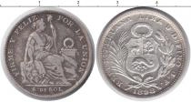 Продать Монеты Перу 5 солей 1898 Серебро