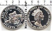 Продать Монеты Теркc и Кайкос 20 крон 1994 Серебро