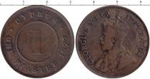 Продать Монеты Кипр 1 пиастр 1927 Бронза