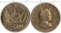 Продать Монеты Великобритания 20 центов 2002 Латунь