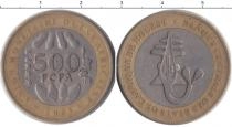 Продать Монеты Французская Африка 500 франков 2003 Биметалл