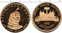 Продать Монеты Гаити 100 гурдес 1971 Золото