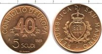 Продать Монеты Сан-Марино 5 скудо 1989 Золото