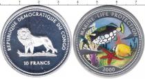 Продать Монеты Конго 10 франков 2008 Серебро