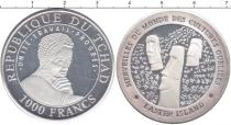 Продать Монеты Чад 1000 франков 1999 Серебро