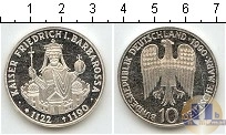 Продать Монеты Германия 10 марок 1990 Серебро