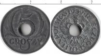 Продать Монеты Польша 10 грош 1939 Цинк