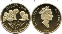 Продать Монеты Канада 100 долларов 1990 Золото