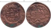 Продать Монеты Нидерланды 1 дьюит 1660 Медь