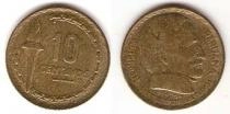Продать Монеты Перу 10 сентаво 1954 Латунь