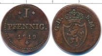 Продать Монеты Гессен-Кассель 1 пфенниг 1819 Медь