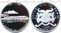 Продать Монеты Бенин 1000 франков 2004 Серебро