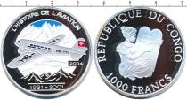 Продать Монеты Конго 1000 франков 2004 Серебро