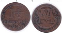 Продать Монеты Мюнстер 1 1/2 пфеннига 1740 Медь