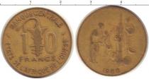 Продать Монеты Французская Западная Африка 10 франков 1989 Латунь