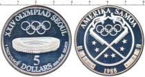Продать Монеты Самоа 5 долларов 1988 Серебро