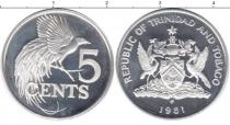 Продать Монеты Тринидад и Тобаго 5 центов 1981 Серебро