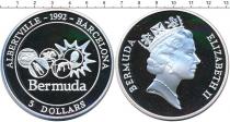 Продать Монеты Бермудские острова 5 долларов 1992 Серебро