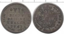 Продать Монеты Мюнстер 1/6 талера 1763 Серебро