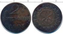 Продать Монеты Оснабрук 2 пфеннига 1805 Медь
