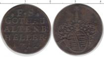 Продать Монеты Саксе-Кобург-Гота 1 геллер 1712 Медь