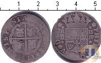 Продать Монеты Испания 2 песеты 1737 Серебро
