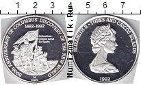 Продать Монеты Теркc и Кайкос 20 крон 1992 Серебро