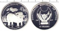 Продать Монеты Конго 10 франков 2007 Посеребрение