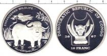 Продать Монеты Конго 10 франков 2007 Посеребрение