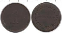 Продать Монеты Цейлон 1 пенни 1873 Бронза