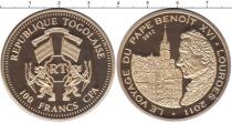 Продать Монеты Того 100 франков 2012 Латунь