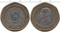 Продать Монеты Иордания 1/4 динара 1997 Биметалл