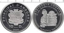 Продать Монеты Андорра 10 динерс 2009 Серебро