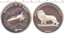 Продать Монеты Конго 10 франков 2003 Серебро