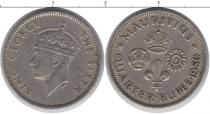 Продать Монеты Маврикий 25 рупий 1950 Медно-никель