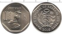 Продать Монеты Перу 1 соль 2015 Латунь