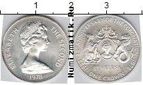 Продать Монеты Остров Святой Елены 1 крона 1878 Серебро