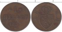 Продать Монеты Гессен-Дармштадт 1 геллер 1837 Медь